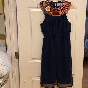 JudithMarch sleeveless dress. Navy. Worn once. Since L